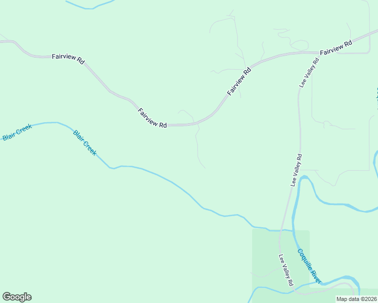 map of restaurants, bars, coffee shops, grocery stores, and more near 57247 Fairview Road in Coquille