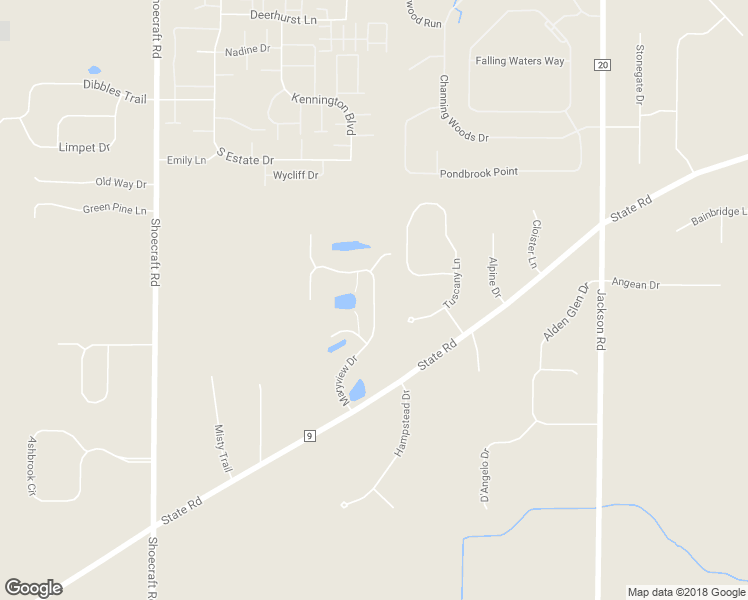 map of restaurants, bars, coffee shops, grocery stores, and more near 205 Maryview Drive in Webster