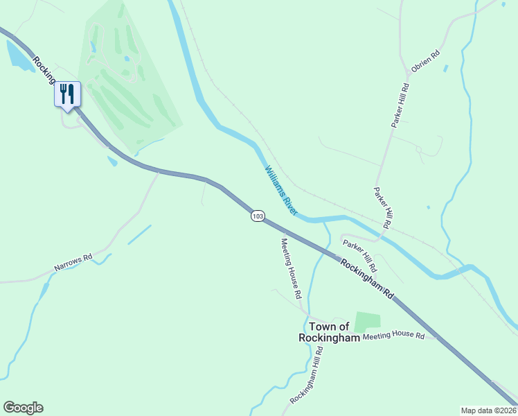 map of restaurants, bars, coffee shops, grocery stores, and more near 1147 Rockingham Road in Town of Rockingham