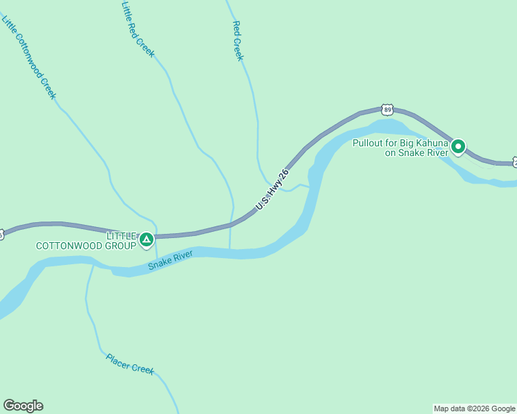 map of restaurants, bars, coffee shops, grocery stores, and more near U.S. Highway 26 in Alpine
