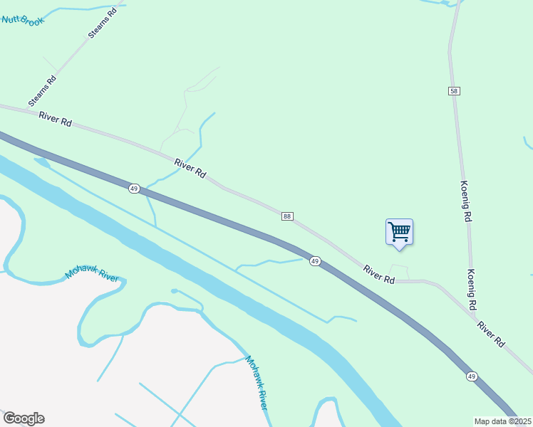map of restaurants, bars, coffee shops, grocery stores, and more near 8136 River Rd in Rome