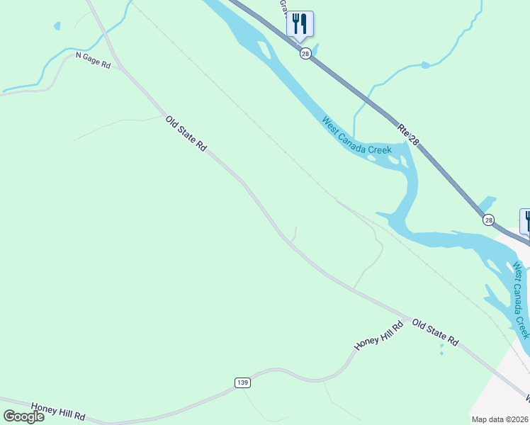 map of restaurants, bars, coffee shops, grocery stores, and more near 318 Old State Road in Poland