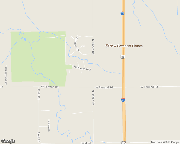 map of restaurants, bars, coffee shops, grocery stores, and more near 13061 North Linden Road in Clio