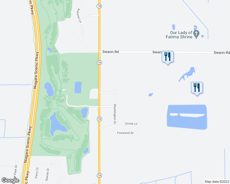 map of restaurants, bars, coffee shops, grocery stores, and more near 4547 Washington Drive in Lewiston