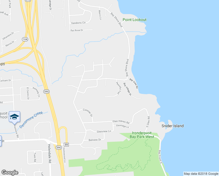 map of restaurants, bars, coffee shops, grocery stores, and more near 230 Bayhill Lane in Rochester