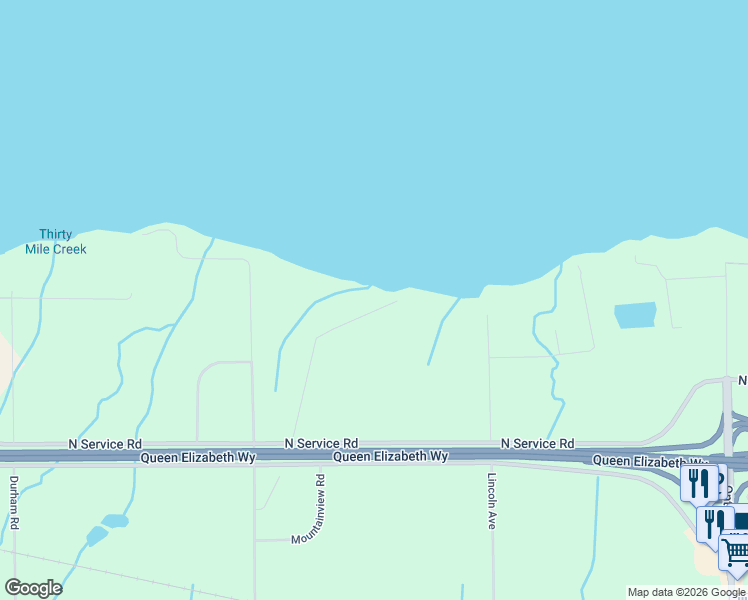map of restaurants, bars, coffee shops, grocery stores, and more near 4916 Thirty Road North in Lincoln