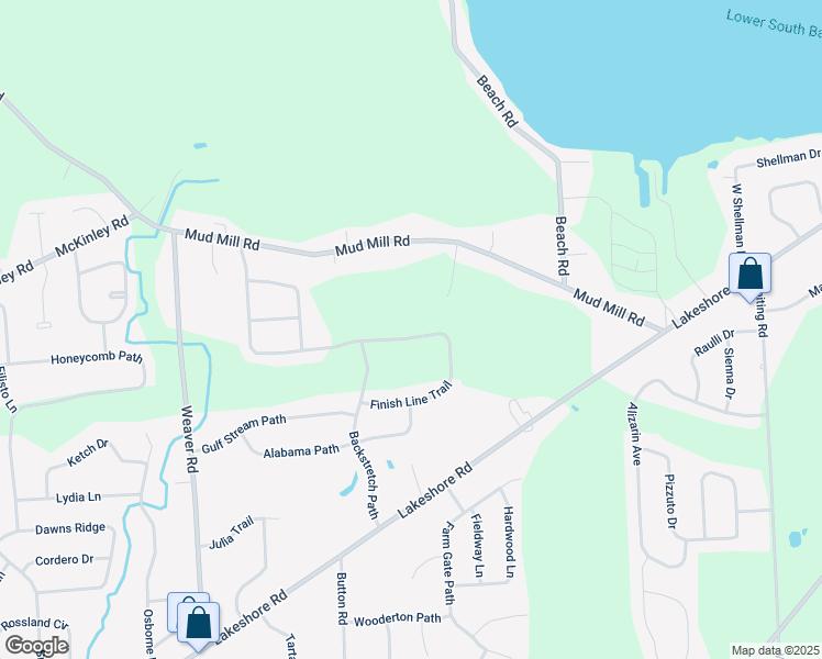 map of restaurants, bars, coffee shops, grocery stores, and more near 6380 Finish Line Trail in Brewerton
