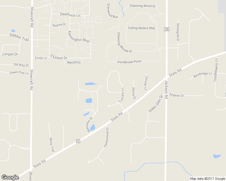 map of restaurants, bars, coffee shops, grocery stores, and more near 134 Tuscany Lane in Webster