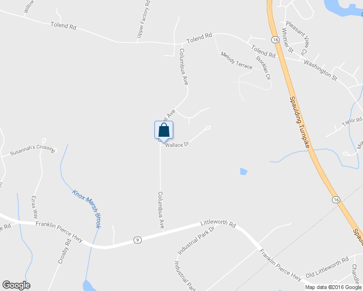 map of restaurants, bars, coffee shops, grocery stores, and more near 43 Wallace Drive in Dover
