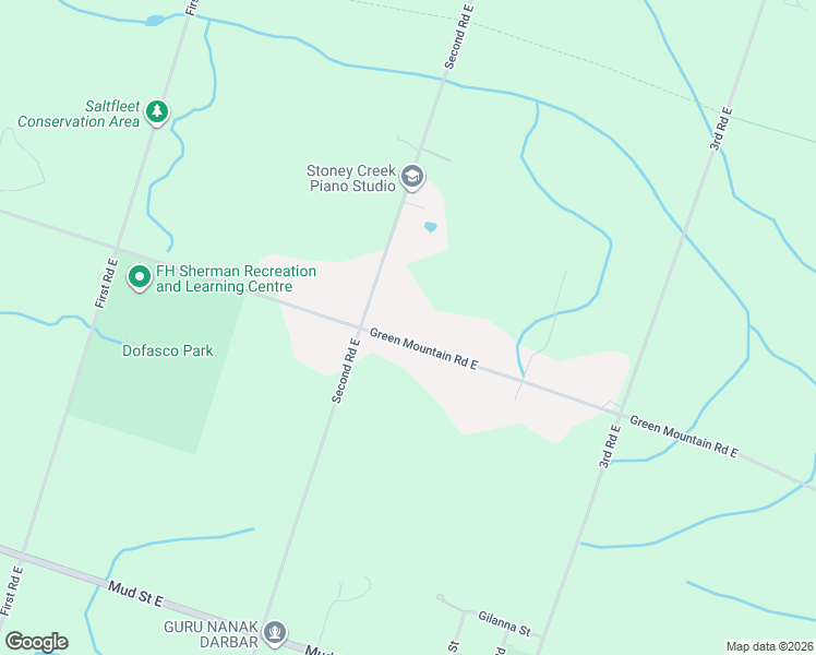 map of restaurants, bars, coffee shops, grocery stores, and more near 231 Green Mountain Road East in Hamilton