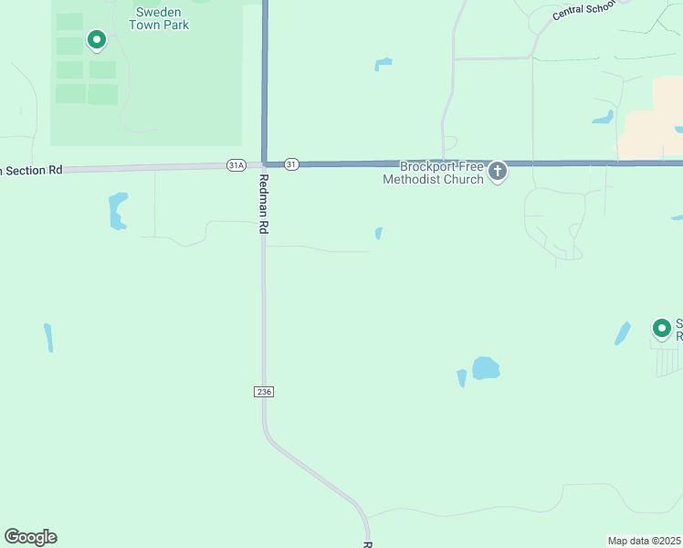 map of restaurants, bars, coffee shops, grocery stores, and more near 7 Country View Terrace in Brockport