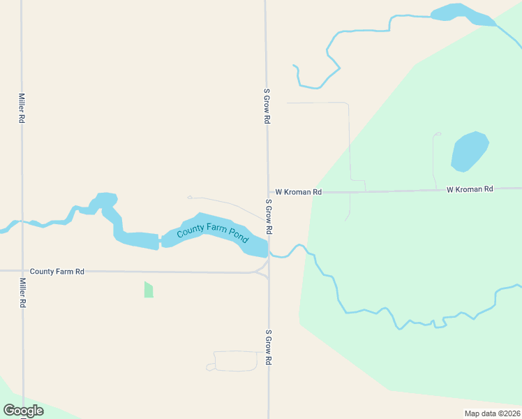 map of restaurants, bars, coffee shops, grocery stores, and more near 6772 South Grow Road in Sheridan