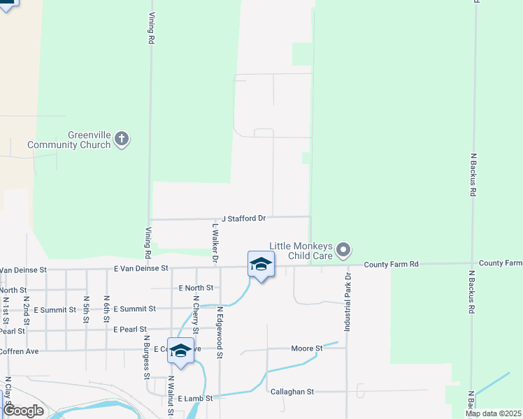 map of restaurants, bars, coffee shops, grocery stores, and more near 1 Dicastal Drive in Greenville