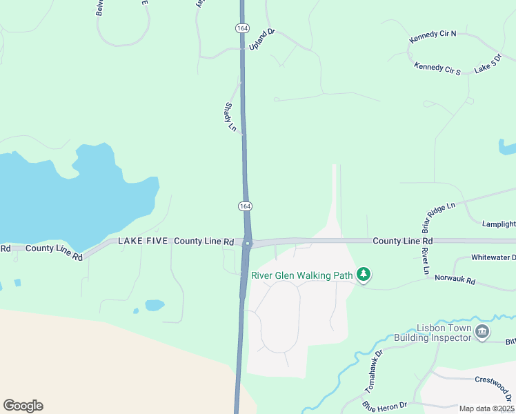 map of restaurants, bars, coffee shops, grocery stores, and more near 106 Wisconsin 164 in Colgate