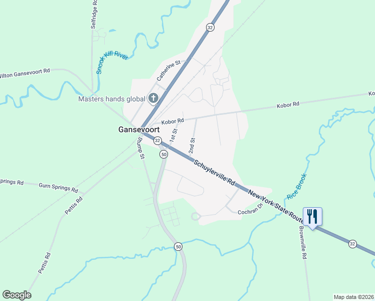 map of restaurants, bars, coffee shops, grocery stores, and more near 16 2nd Street in Gansevoort