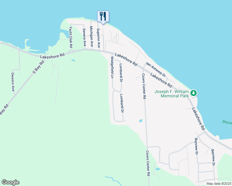 map of restaurants, bars, coffee shops, grocery stores, and more near 8792 Wedgefield Lane in Cicero