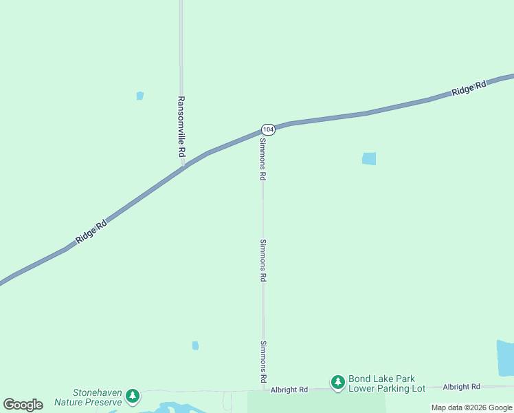 map of restaurants, bars, coffee shops, grocery stores, and more near 4512 Simmons Road in Ransomville