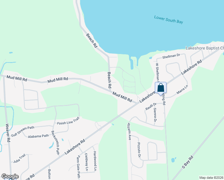 map of restaurants, bars, coffee shops, grocery stores, and more near 6411 Mud Mill Road in Brewerton