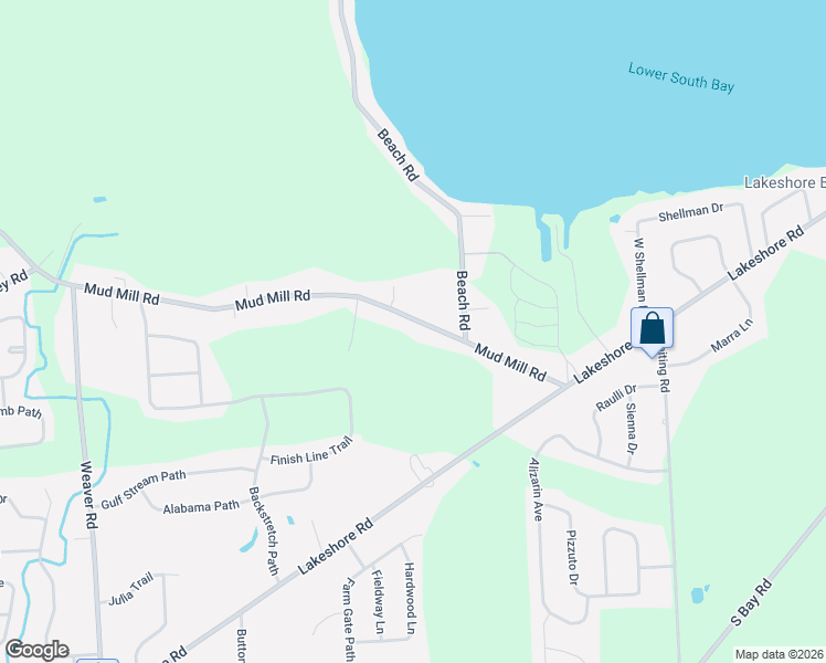 map of restaurants, bars, coffee shops, grocery stores, and more near 6384 Mud Mill Road in Brewerton