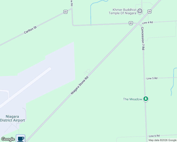 map of restaurants, bars, coffee shops, grocery stores, and more near 758 Regional Road 55 in Niagara-on-the-Lake