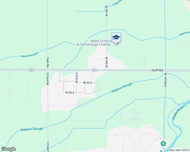 map of restaurants, bars, coffee shops, grocery stores, and more near 10 South in Blackfoot