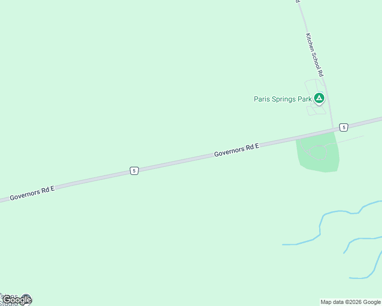 map of restaurants, bars, coffee shops, grocery stores, and more near 591 Governors Road East in Brant