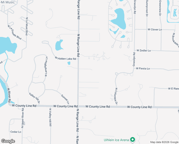 map of restaurants, bars, coffee shops, grocery stores, and more near 9832 North Range Line Road in Mequon