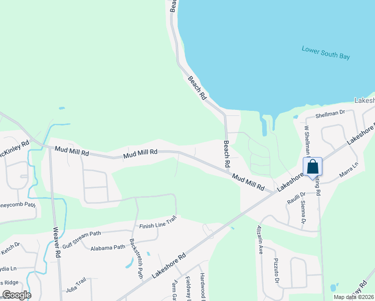 map of restaurants, bars, coffee shops, grocery stores, and more near 6351 Mud Mill Road in Brewerton