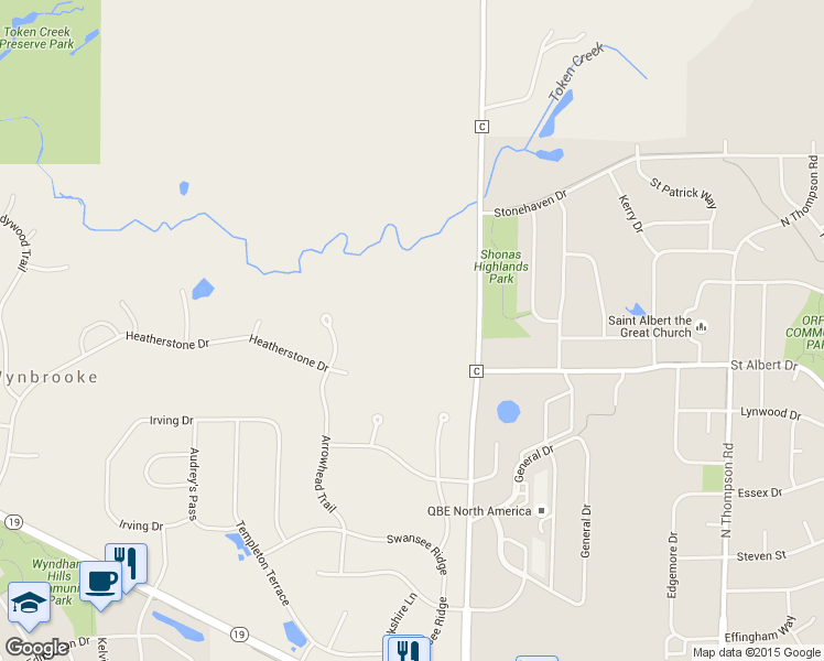 map of restaurants, bars, coffee shops, grocery stores, and more near 6389 County Highway C in Sun Prairie