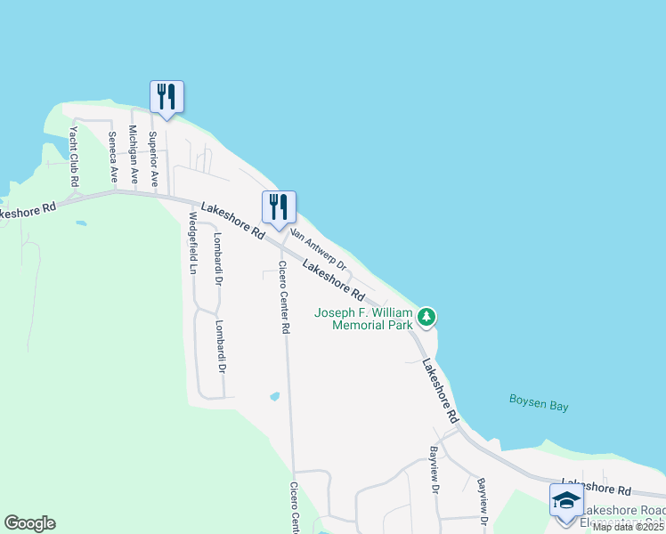 map of restaurants, bars, coffee shops, grocery stores, and more near 7011 Van Antwerp Drive in Cicero