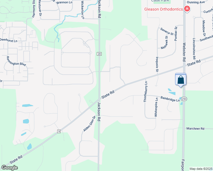 map of restaurants, bars, coffee shops, grocery stores, and more near 1149 Stonegate Dr in Webster