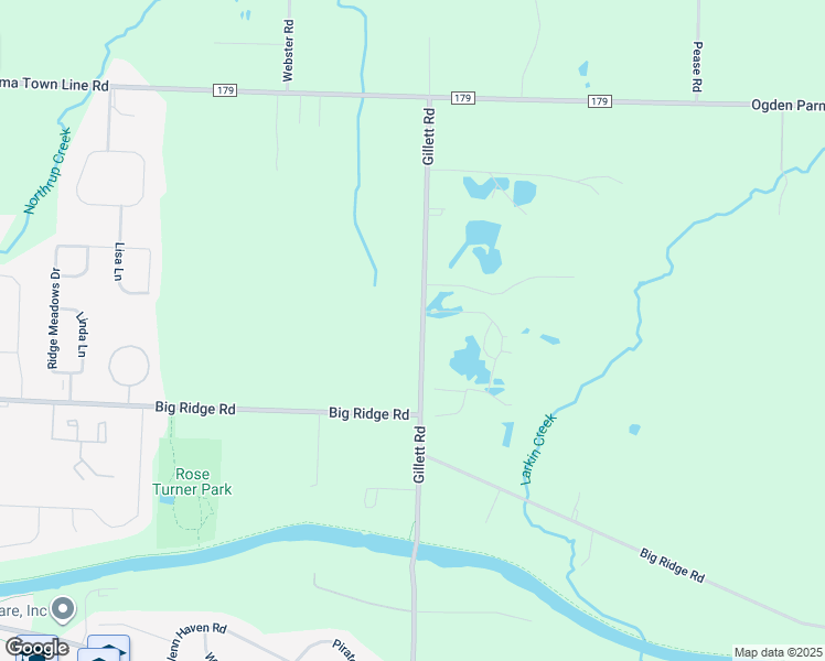 map of restaurants, bars, coffee shops, grocery stores, and more near 107 Gillett Road in Spencerport