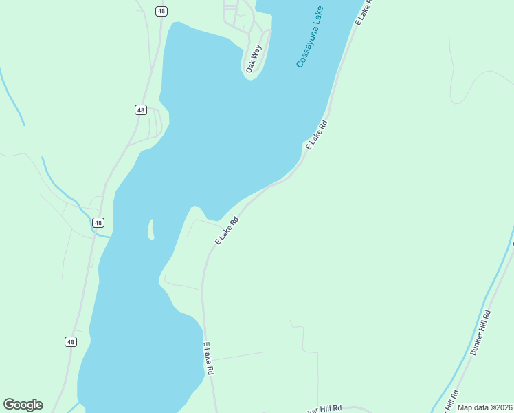 map of restaurants, bars, coffee shops, grocery stores, and more near 208 East Lake Road in Cossayuna