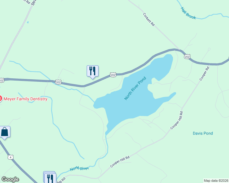 map of restaurants, bars, coffee shops, grocery stores, and more near 18 Sunrise Lane in Nottingham
