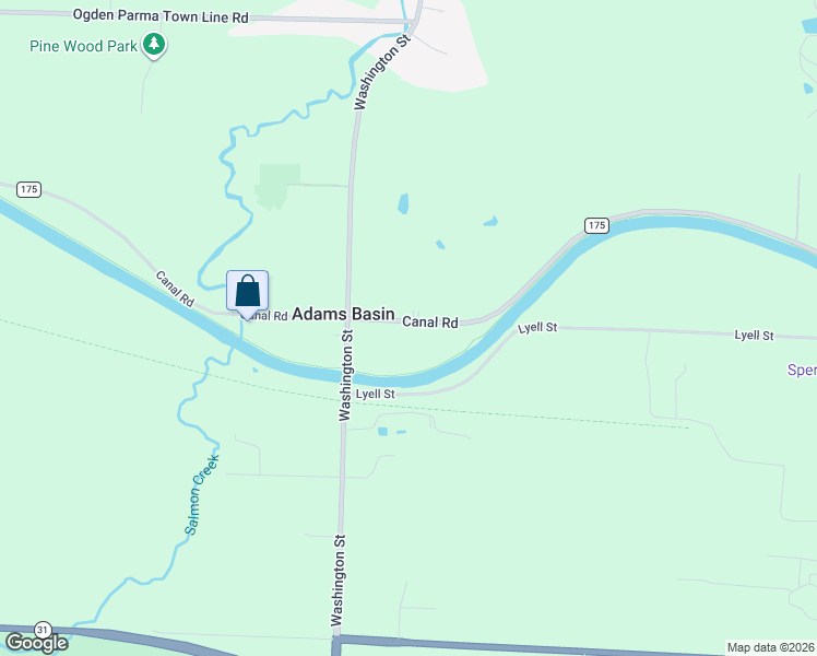 map of restaurants, bars, coffee shops, grocery stores, and more near 4273 Canal Road in Spencerport