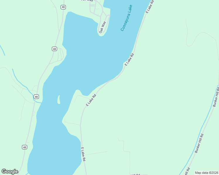 map of restaurants, bars, coffee shops, grocery stores, and more near 208 East Lake Road in Cossayuna