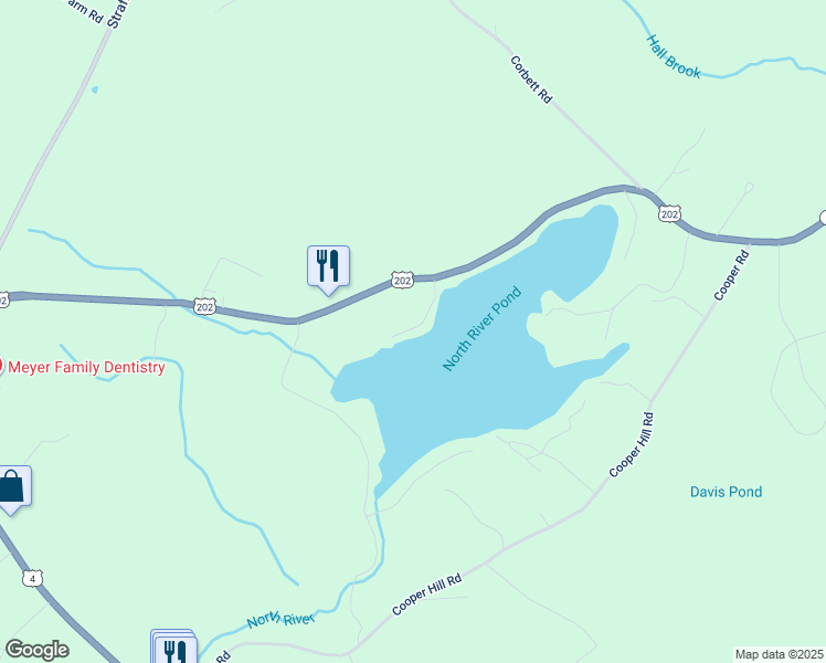 map of restaurants, bars, coffee shops, grocery stores, and more near 18 Sunrise Lane in Nottingham