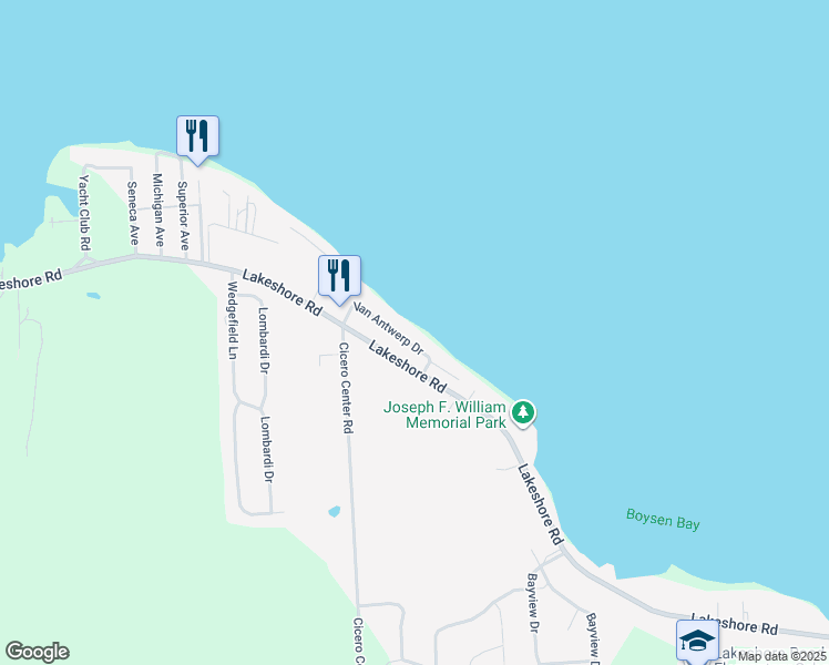 map of restaurants, bars, coffee shops, grocery stores, and more near 7011 Van Antwerp Drive in Cicero