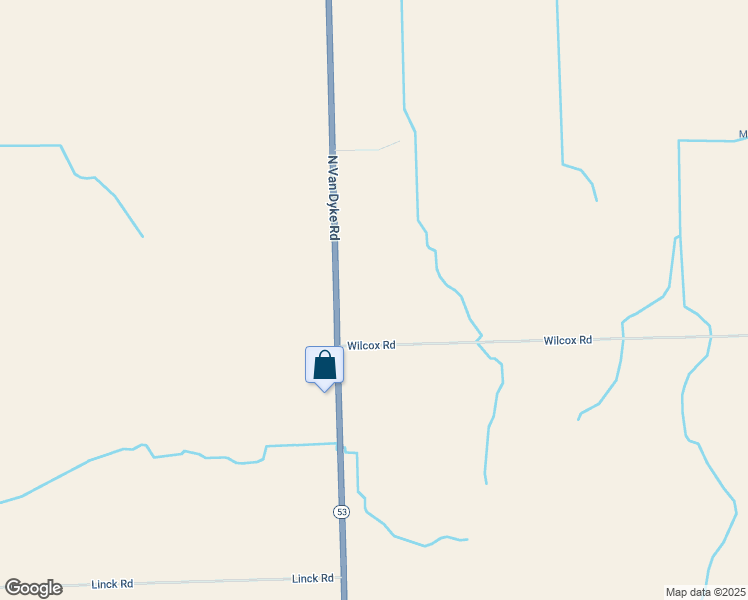 map of restaurants, bars, coffee shops, grocery stores, and more near 5546 North Van Dyke Road in Brown City