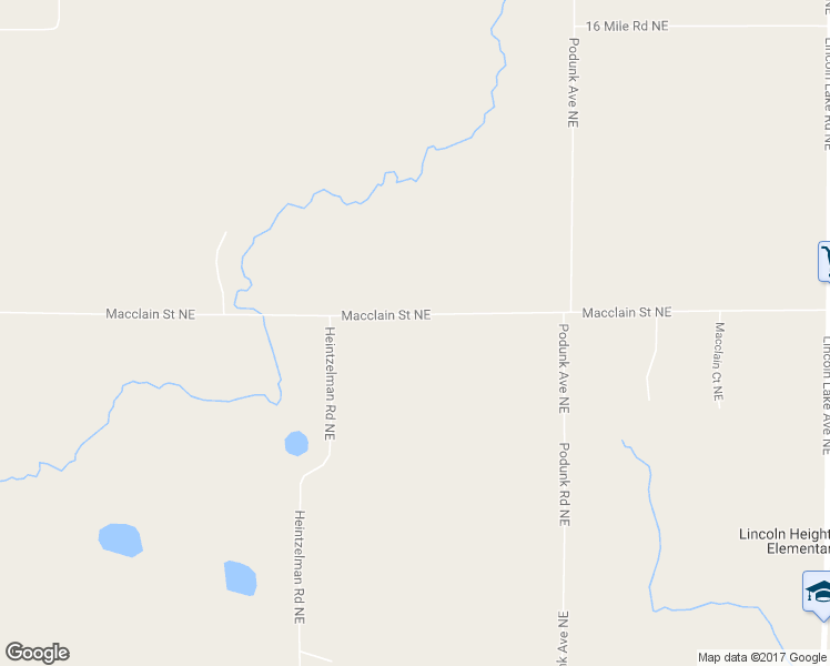 map of restaurants, bars, coffee shops, grocery stores, and more near 12168 Macclain Northeast in Cedar Springs