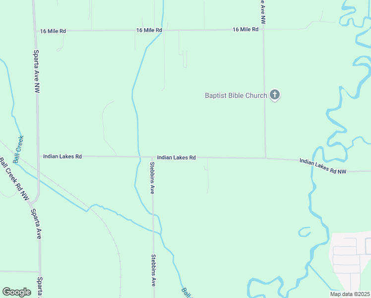 map of restaurants, bars, coffee shops, grocery stores, and more near 1091 Indian Lakes Road Northwest in Sparta