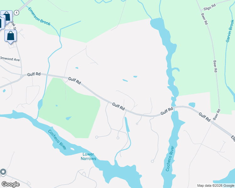 map of restaurants, bars, coffee shops, grocery stores, and more near 220 Gulf Road in Dover