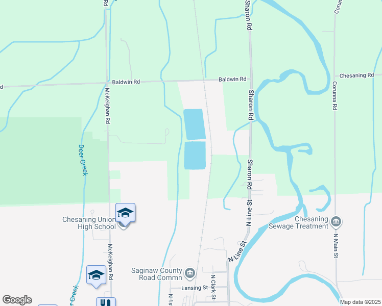 map of restaurants, bars, coffee shops, grocery stores, and more near in Chesaning