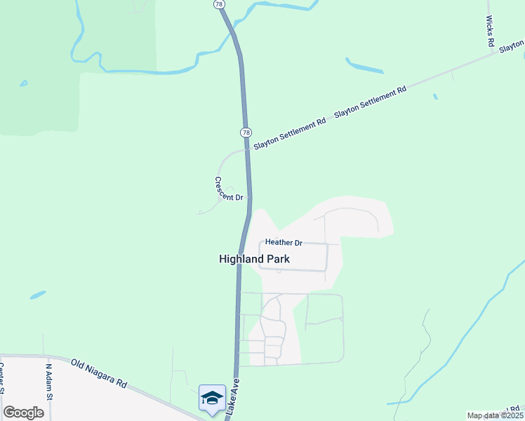 map of restaurants, bars, coffee shops, grocery stores, and more near 4411 Lake Avenue in Lockport