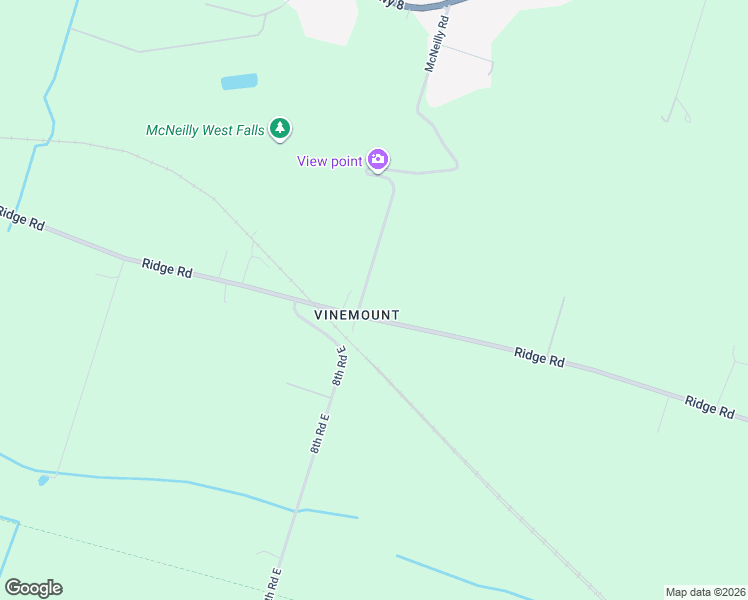 map of restaurants, bars, coffee shops, grocery stores, and more near 712 8th Road East in Hamilton