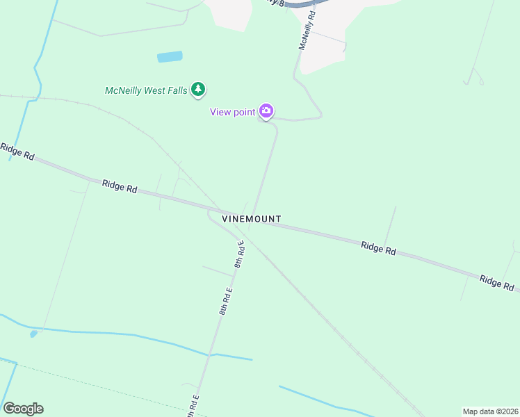 map of restaurants, bars, coffee shops, grocery stores, and more near 712 8th Road East in Hamilton