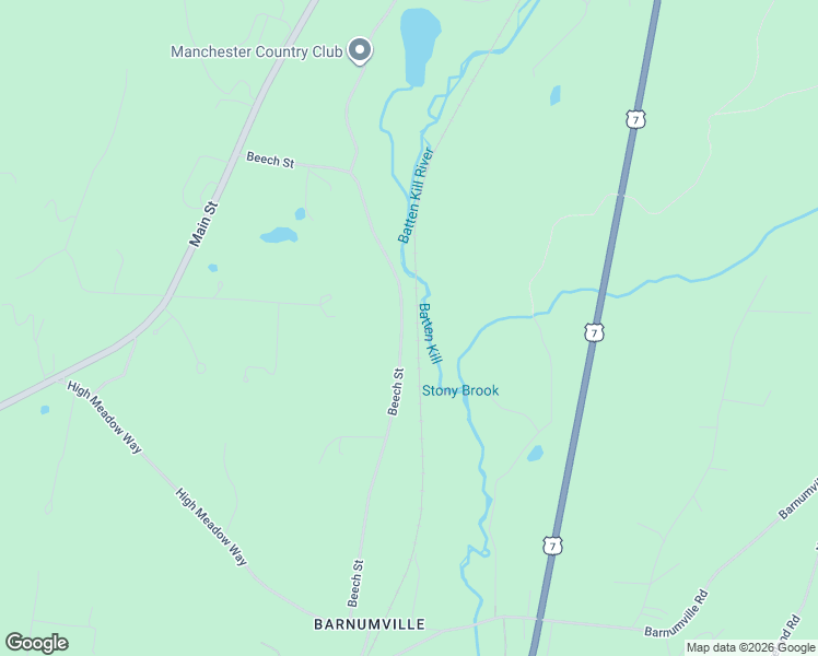 map of restaurants, bars, coffee shops, grocery stores, and more near 557 Beech Street in Bennington County