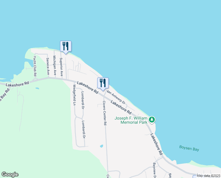 map of restaurants, bars, coffee shops, grocery stores, and more near 6987 Van Antwerp Drive in Cicero