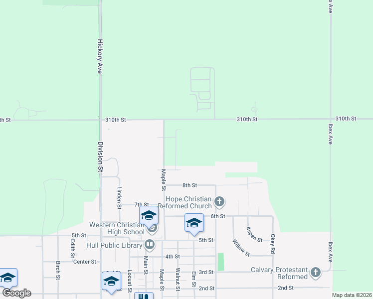 map of restaurants, bars, coffee shops, grocery stores, and more near 1901 Maple Street in Hull