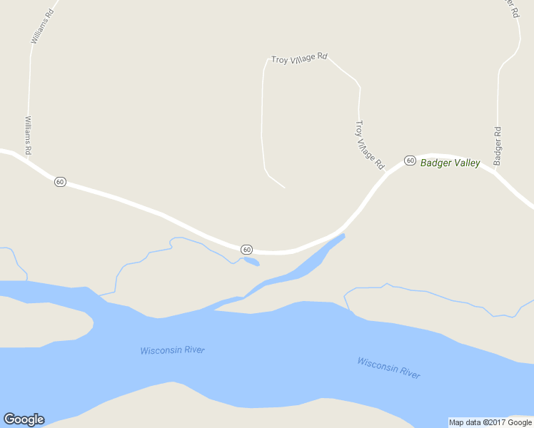 map of restaurants, bars, coffee shops, grocery stores, and more near E7410 Troy Village Road in Spring Green